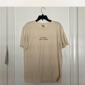 Urban Outfitters Cream Graphic Tee